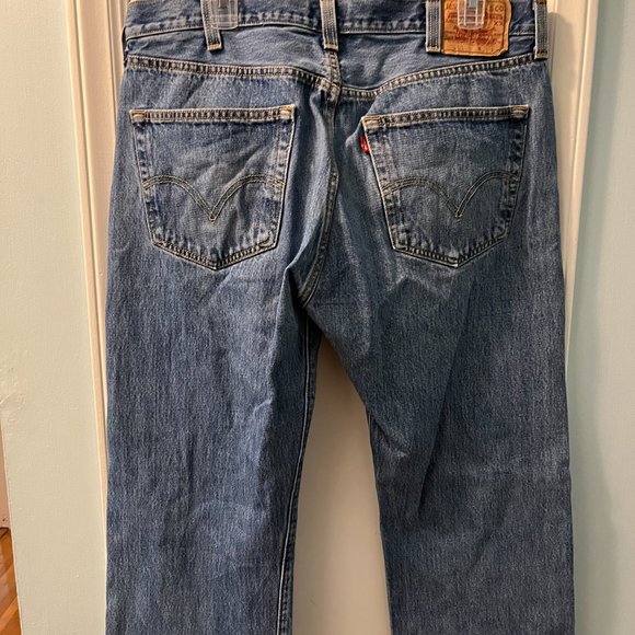 Women's Levi's 501 original fit Jeans, Button Fly, W33 L34 - Picture 10 of 12